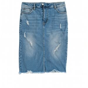 Distressed Denim Skirt NWOT